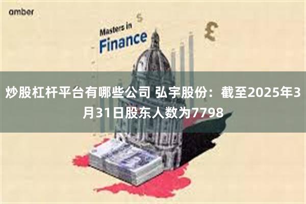 炒股杠杆平台有哪些公司 弘宇股份：截至2025年3月31日股东人数为7798