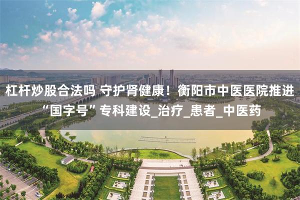 杠杆炒股合法吗 守护肾健康！衡阳市中医医院推进“国字号”专科建设_治疗_患者_中医药